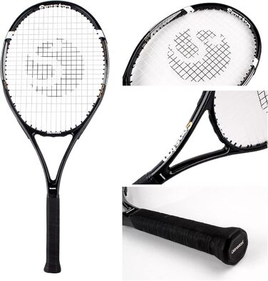Senston Tennis Racket - Professional Training Set for Men & Women - Includes Bag, Overgrip & Vibration Dampener (27 Inch)