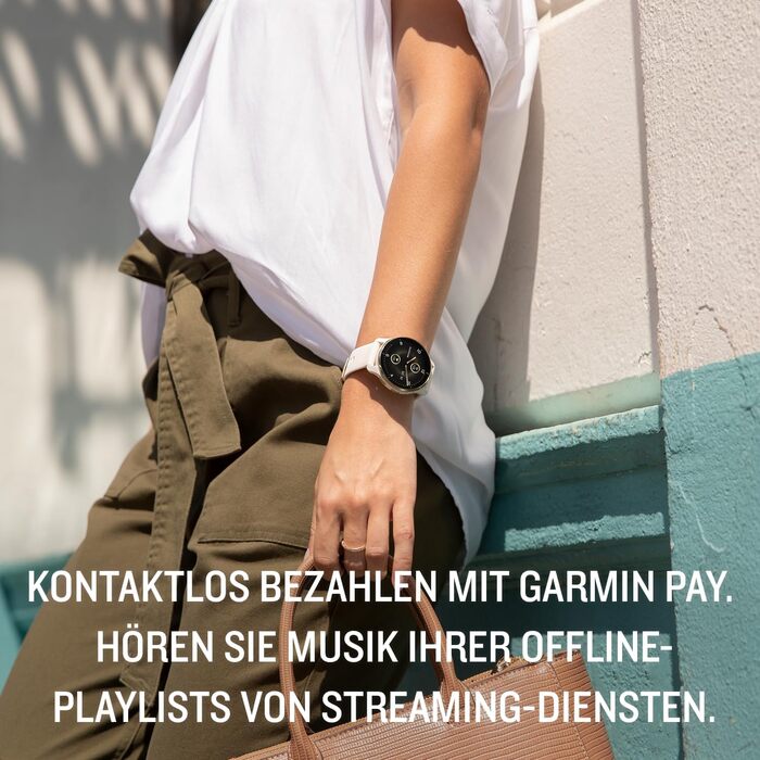 Розумний годинник Garmin Venu 2 Plus: GPS, фітнес, AMOLED, 25+ спортивних режимів, Music Pay (слонова кістка/кремовий)