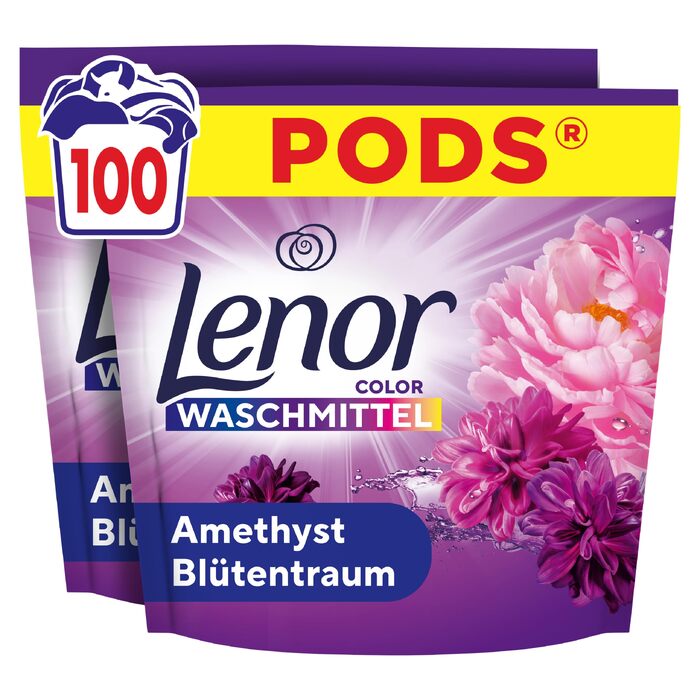 Капсули для прання Lenor Pods Amethyst Blütentraum, аромат «Аметистовий сон», 100 шт