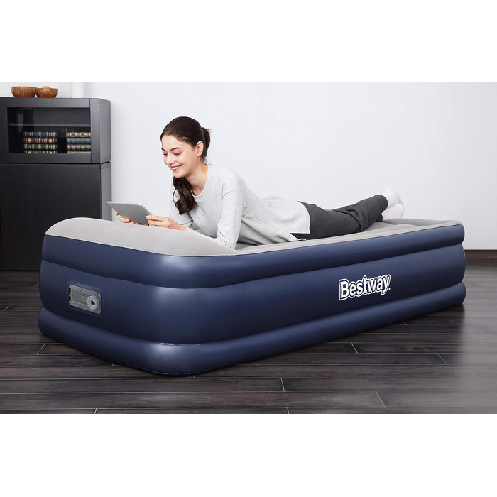 Надувне ліжко Bestway Tritech™ Vento, 191 x 97 x 46 см, односпальне, з вбудованим електронасосом