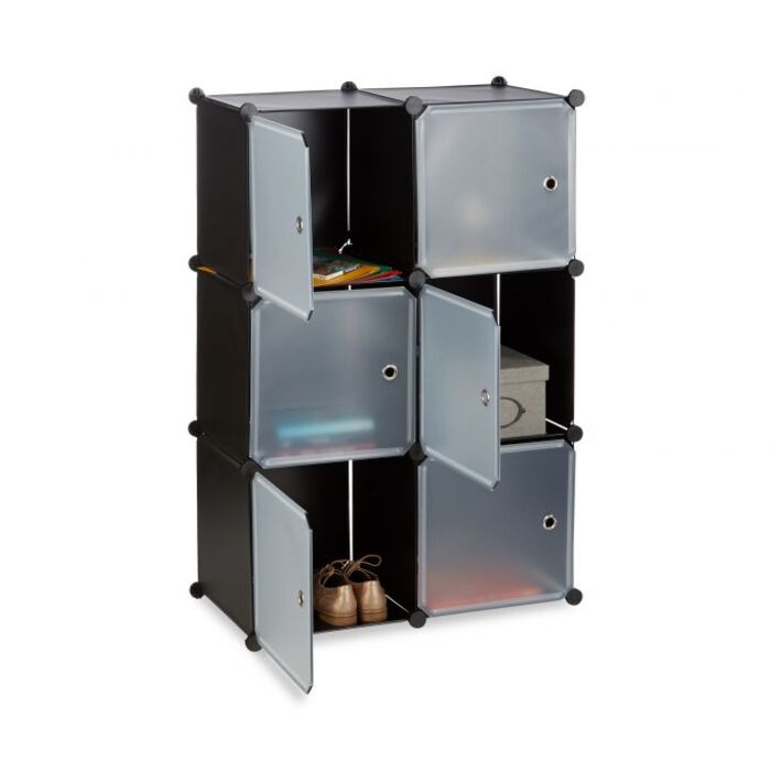 Relaxdays 6-Door Shelf System