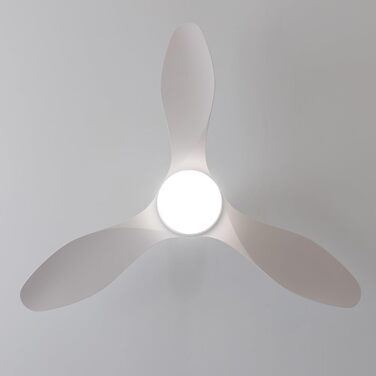 Стельовий вентилятор Cecotec Aero 5200 Line з пультом, LED підсвіткою та таймером, 132 см (52 дюйми), 60 Вт, мідний двигун, 3 швидкості, функція зима, білий
