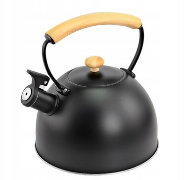 Класичний сталевий чайник Gerlach, 2,5 л, чорний