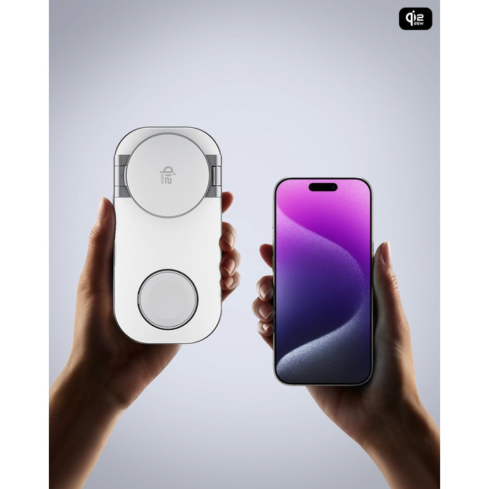 Бездротовий зарядний пристрій 3-в-1 MagSafe для iPhone, Apple Watch та AirPods Pro (Darkish)