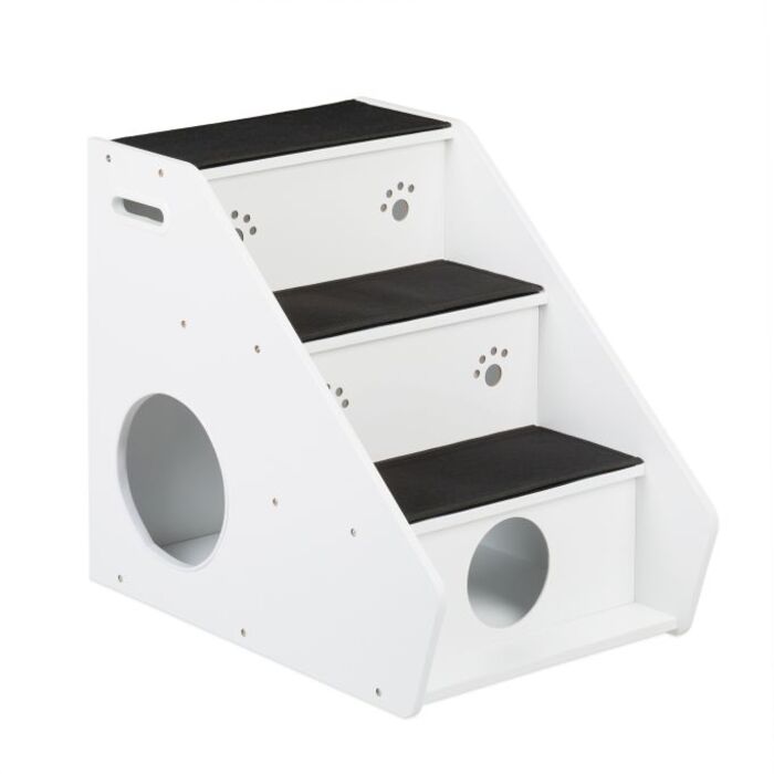 Relaxdays Dog Stairs with 3 Steps