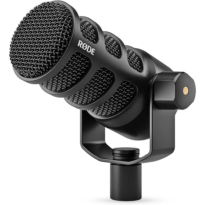 Rode PodMic USB – професійний подкаст-мікрофон з настільним тримачем Keepdrum MS138 (чорний/білий)