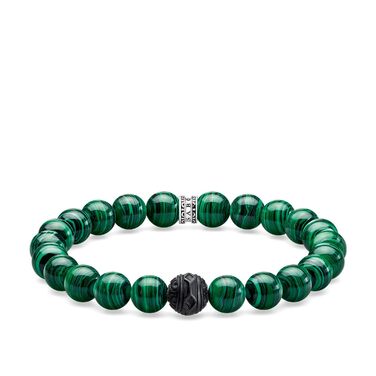 Браслет THOMAS SABO Чорний Кіт, срібло 925 проби, емаль, 19 см