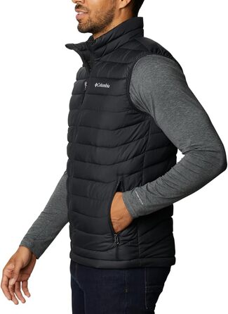 Columbia Powder Lite II жилет пуховий чоловічий чорний M - легкий безрукавник для холодної погоди