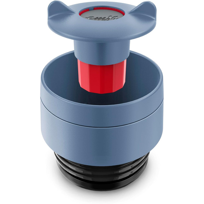 Термокружка Emsa N20202 Travel Mug Classic, 0.36 л, нержавіюча сталь, 4 години гаряча, 8 годин холодна, герметична, для миття в посудомийній машині, 360° отвір для пиття, синій