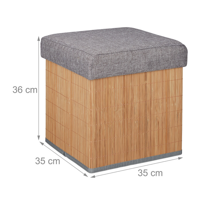 Relaxdays Ottoman з місцем для зберігання речей