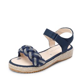 Сандалі DREAM PAIRS для дівчаток, літні дитячі сандалі-гладіатори на липучці, 36 EU, темно-сині