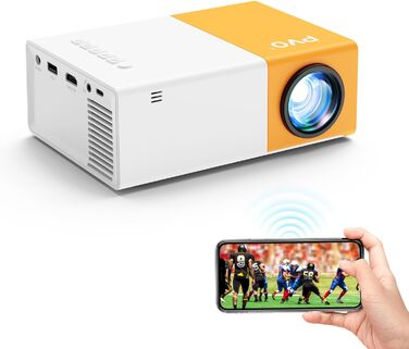 Міні проєктор YG300ProMax: портативний WiFi проєктор для смартфона, планшета, ноутбука та ТВ-приставки
