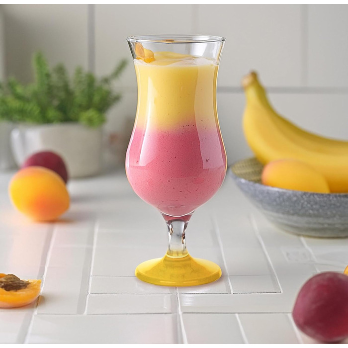 Набір склянок для коктейлів Krosno Glasmark: 6 шт, 420 мл, різнокольорові