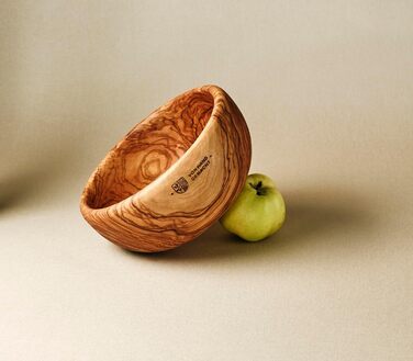 Мильниця з оливкового дерева, дерев'яна мильниця з отворами, ручний мильниця з оливкового дерева, овальна, 13 см