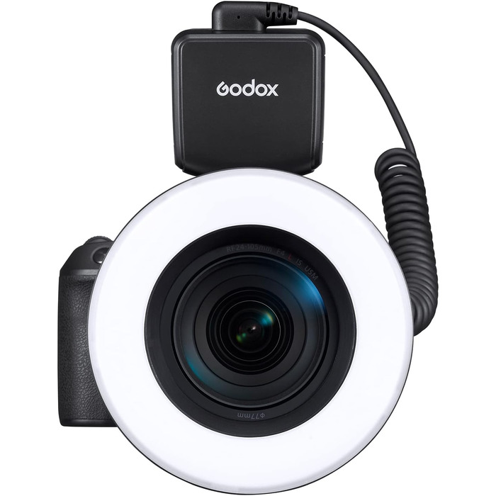 GODOX RING72: LED кільцеве світло для макрозйомки та портретів, 5600K, гнучке, 360°