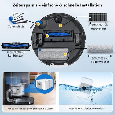 Фільтр для пилососа Dyson V12 Detect Slim Absolute Extra (2 шт) - Оригінал 971517-01 / Сумісний з Ecovacs X9 Pro Omni, X11 Pro Omni