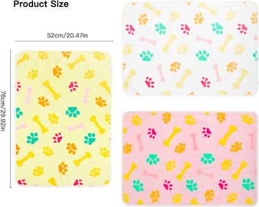 М'яка ковдра для кота та собаки, 5 шт., 76 x 52 см, різні кольори