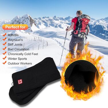 Спортивні грілки для ніг Svpro з підігрівом, акумуляторні, для чоловіків та жінок, чорні. Ідеально для кемпінгу та полювання.