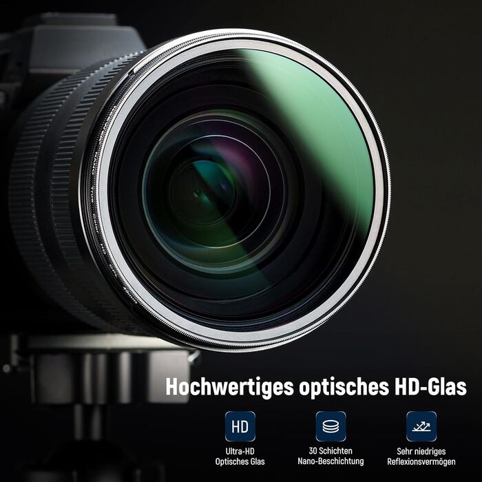 NEEWER 49mm CPL Поляризаційний фільтр з оптичним HD склом, двостороннє покриття 30 шарів, алюмінієва рамка, вологостійкий, стійкий до подряпин, антибліковий