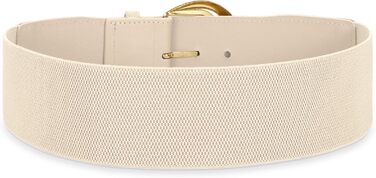 Жіночий широкий пояс-кушак WHIPPY, еластичний, зі срібною пряжкою, 110 см, розмір 94-114 см