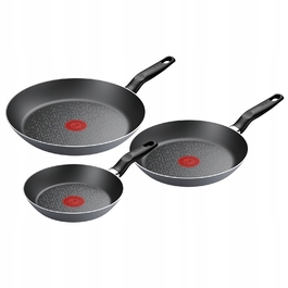Набір сковорідок Tefal з антипригарним покриттям, сірі, 3 предмети (20/24/28 см)