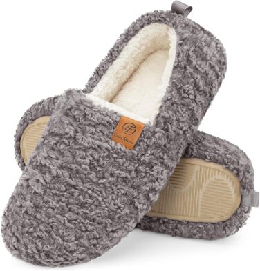 Жіночі теплі халапи EverFoams з штучної вовни та Memory Foam, замкнуті, сірі (39.5 EU)