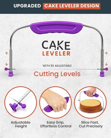 Набір для випічки тортів RFAQK 50-в-1: обертовий стіл, 12 підставок, цукрове декорування, вирівнювач 31.5 см