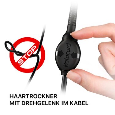 Професійний фен Valera Swiss Silent Jet Light 7500: потужний мотор PM-Pro, іонізація, 2000 Вт, чорний