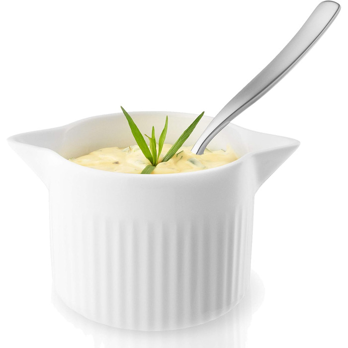 Eva-Trio | Saucepan 0.45l Legio Nova | 10-Year Porcelain Guarantee | White Transparent