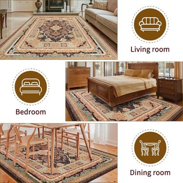 Килим Sour Lemon для вітальні, великий 160x230 см, машинне прання, для спальні, бохо-стиль, вінтаж, нековзний, пухнастий, блакитний, геометрія