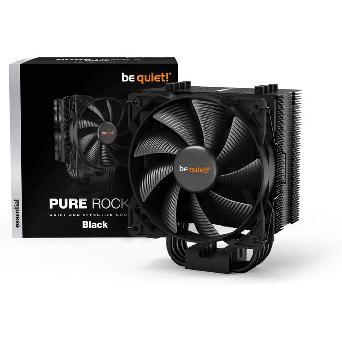 be quiet! Pure Rock 2 Black - кулер для CPU, 150W TDP, 120mm PWM, 4 теплові трубки, асиметричний дизайн
