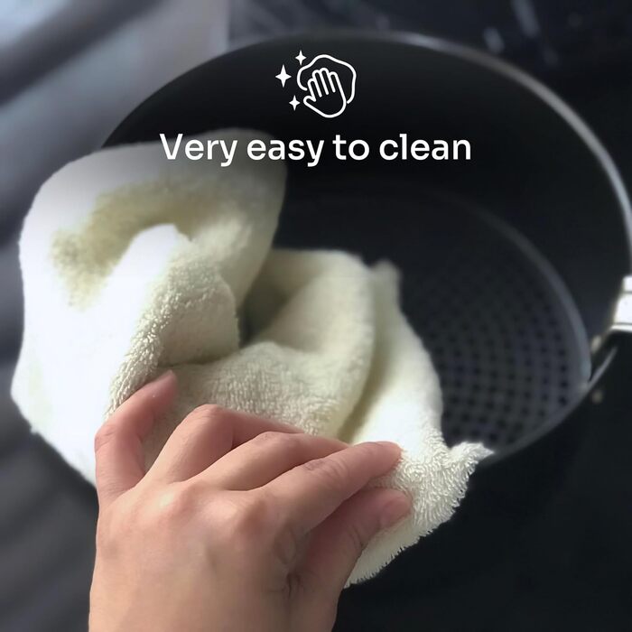 Фритюрниця повітряна MELLERWARE 1450W з скляним контейнером 4.5L, 9 програм, сенсорний дисплей, таймер 60 хв, для миття в посудомийній машині