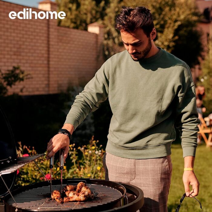 Набір аксесуарів для гриля Edihome, 25 предметів, з нержавіючої сталі, преміум-якість, у кейсі, ідеальний подарунок для чоловіків