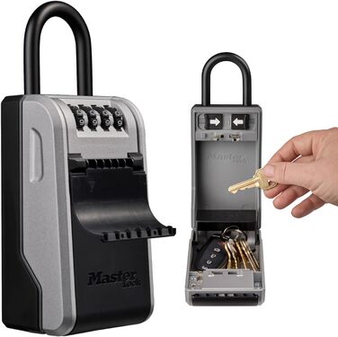 Master Lock Wall Mounted Outdoor Key Safe - XL with Shackle