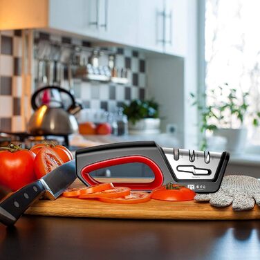 Професійний точильний набір для ножів та ножиць TG2017 4-в-1 з алмазним лезом