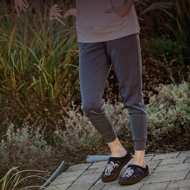 Тапочки жіночі Acorn Hoodback з вишивкою, сірі, 39/40.5 EU