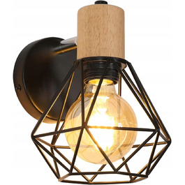 Стільний настінний світильник LOFT LED (E27) з лампочками, інтер'єрний бра