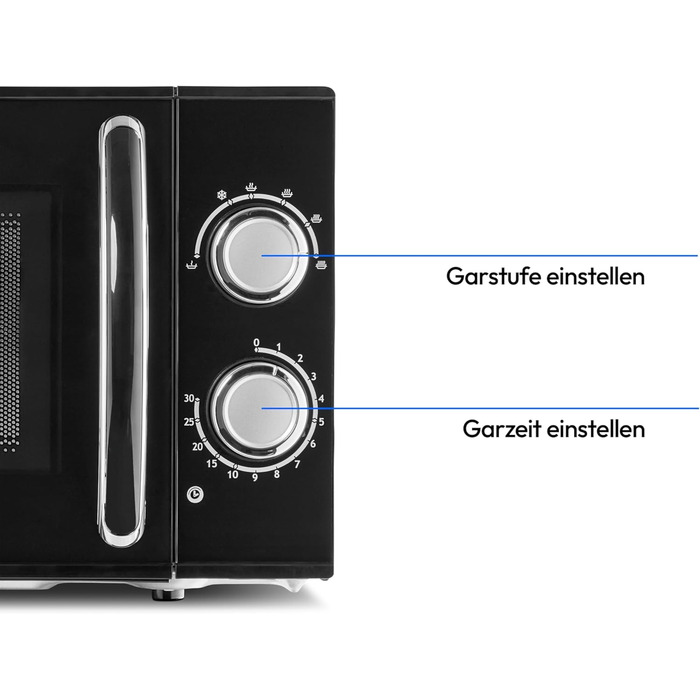 Мікрохвильова піч MEDION MD 15644, 700 Вт, 17 л, 6 рівнів, чорна