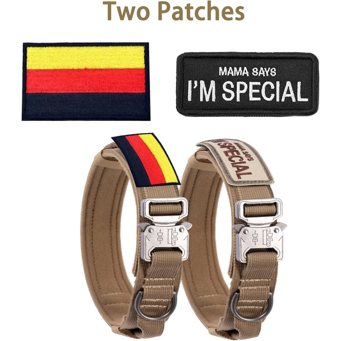 Тактичний нашийник для собак з контролем, регульований, нейлон, з м'якою підкладкою, металева застібка, для середніх та великих собак, для полювання, тренувань, на відкритому повітрі, рожевий (M, сірий)