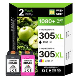 Картриджі 305XL (чорний та кольоровий) сумісні з HP Deskjet 2700, 2800, 4100, 4200, Envy 6000, 6400, комплект 2 шт.