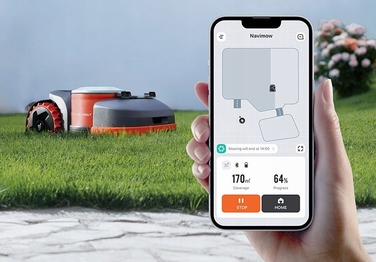 Робот-газонокосарка Segway Navimow i108E 4G, ширина косіння 18 см
