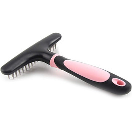 Щітка для собак PETCUTE для підшерстка, щітка для вичісування шерсті собак, гребінець для собак, щітка для вичісування шерсті собак (Рожева)