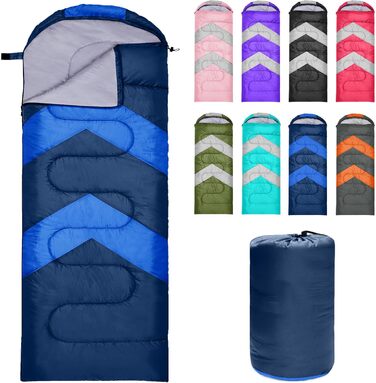 Zusentee 4-Season Sleeping Bag - Waterproof, Lightweight, Ultralight for Adults & Kids - Camping, Hiking, Travel