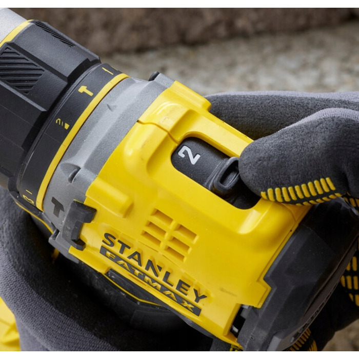 Ударний дриль-шурупокрут Stanley FatMax v20 SFMCD721M2K 18V (2x 4.0Аг) у кейсі