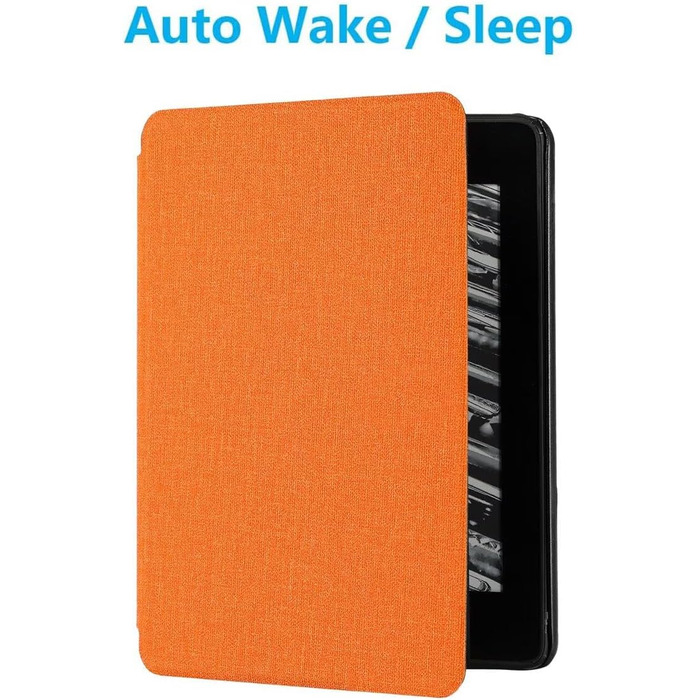 Чохол MOKASE для Kindle Paperwhite 10 (2018) Orange, тканина, з авто-вимкненням, PQ94WIF