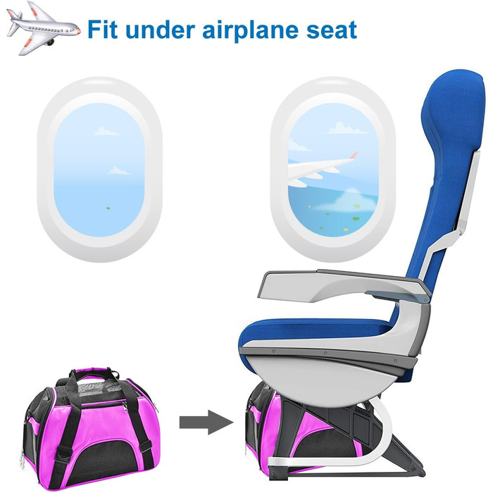 Транслювач для домашніх тварин: котів, собак, кроликів, хом'яків. Підходить для авіаперельотів, м'який, з плечовим ремінцем (M - 47x27x28 см, до 5 кг)