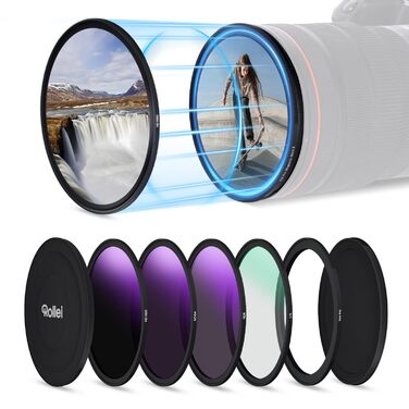 Фільтр ND Rollei F:X Pro Magnetic 77mm (CPL, ND8, ND64, ND1000) - набір магнітних сірих фільтрів для довгої експозиції