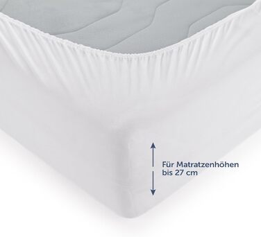 Blumtal® Mattress Protector - 100x200 cm Set of 2 - Waterproof Mattress Cover - Oeko-TEX certified waterproof mattress cover 100x200 - Quiet mattress protection - Breathable moisture protection