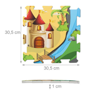 Relaxdays Puzzle Mat Safari