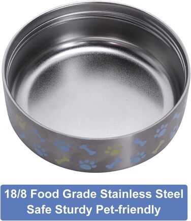 GiNT Ізольована пляшка для води з нержавіючої сталі для собак та людей, туристичний набір з мисками та сумкою, не протікає, для прогулянок, походів, кемпінгу, авто (Блакитний)